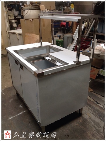 不銹鋼水槽(實例16)櫥櫃型(儲冰)水槽工作台-3